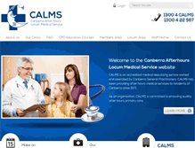 Tablet Screenshot of calms.net.au